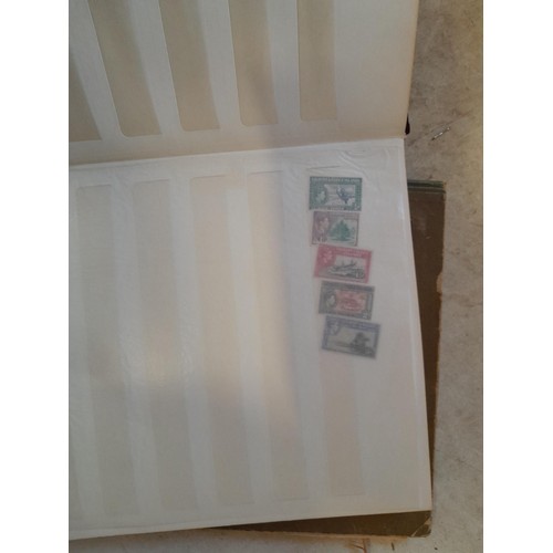 35 - Stamps : small array of stamp first day covers in a folder, Victoria album partially filled with pre... 