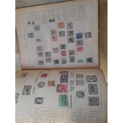 35 - Stamps : small array of stamp first day covers in a folder, Victoria album partially filled with pre... 