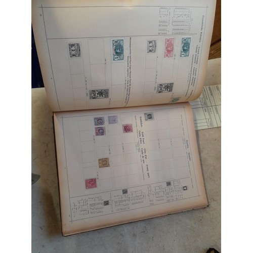 35 - Stamps : small array of stamp first day covers in a folder, Victoria album partially filled with pre... 