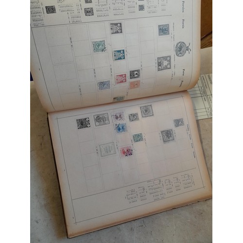 35 - Stamps : small array of stamp first day covers in a folder, Victoria album partially filled with pre... 