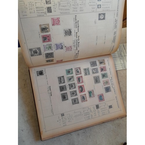 35 - Stamps : small array of stamp first day covers in a folder, Victoria album partially filled with pre... 