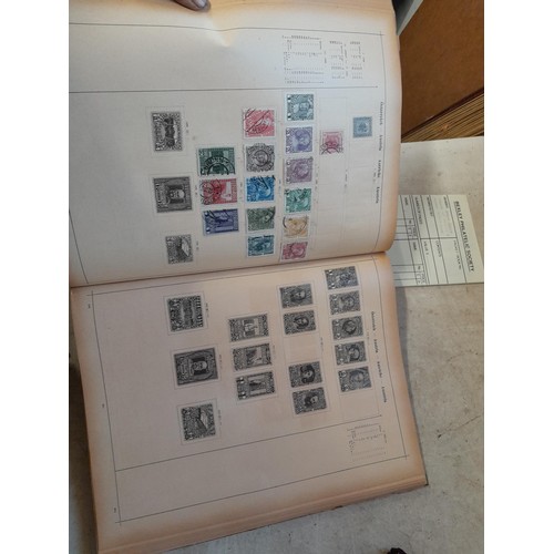 35 - Stamps : small array of stamp first day covers in a folder, Victoria album partially filled with pre... 