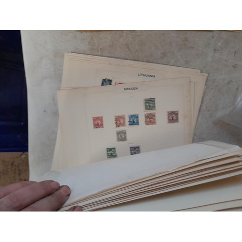 37 - Stamps: used stamps of the world on album pages, first day covers etc, good sorters lot