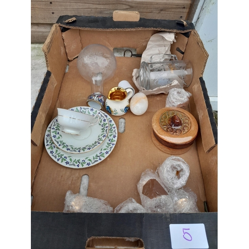 50 - Assorted decorative china and  glassware : advertising ware, decanter, Masons plate etc. etc.