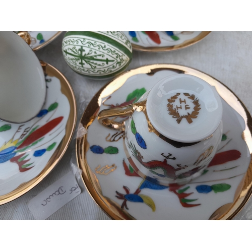 92 - Royal Albert Braemar coffee ware and vintage  Chinese tea set