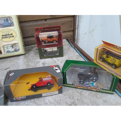 96 - Boxed and loose die cast toy cars, Matchbox, Models of Yesteryear, Corgi and others