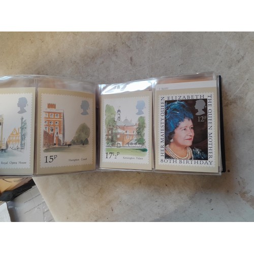 102 - Stamps : Folder of PHQ stamp cards and fold of Benham Silk Stamp First Day Covers