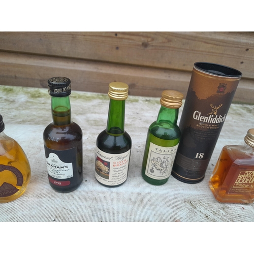 104 - Various miniatures, note some ullage, Single Malt whisky included