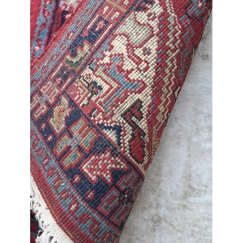 146 - Mid 20th century thick pile Persian hand woven rug 70 cms x 140 cms