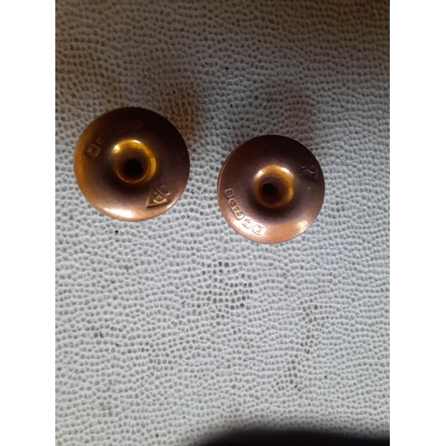 161 - Pair of 9 ct gold studs 1.2 g