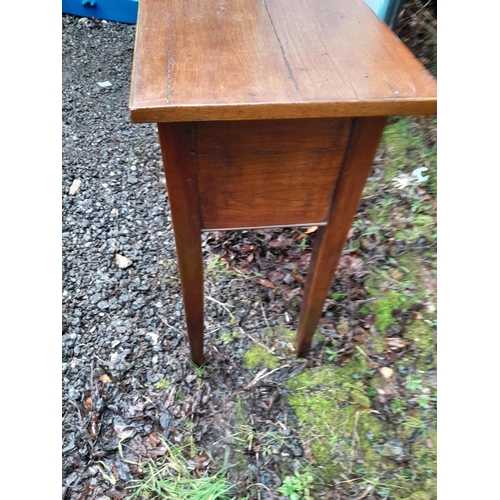 270 - Early 20th century mahogany side table with three drawers in the Georgian style