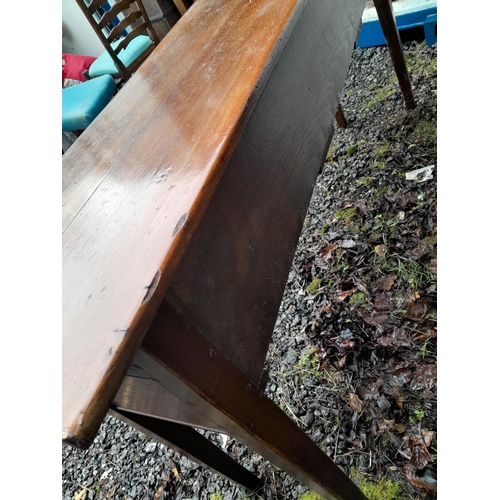 270 - Early 20th century mahogany side table with three drawers in the Georgian style