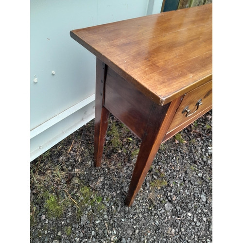 270 - Early 20th century mahogany side table with three drawers in the Georgian style