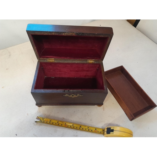 296 - 19th century mahogany converted tea caddy