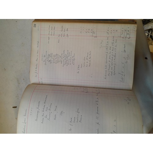 7 - Tatty early 20th century volumes of Punch 2 x sales ledger from the 1940s full of menus and price in... 