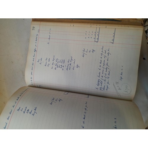 7 - Tatty early 20th century volumes of Punch 2 x sales ledger from the 1940s full of menus and price in... 