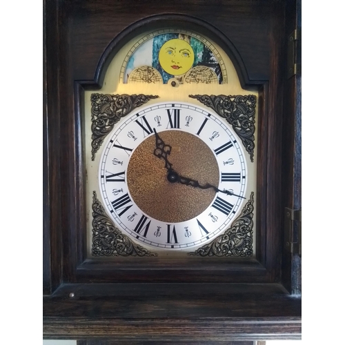 19 - Vintage Emperor Clock Company Grandmother longcase clock