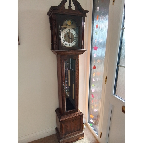 19 - Vintage Emperor Clock Company Grandmother longcase clock