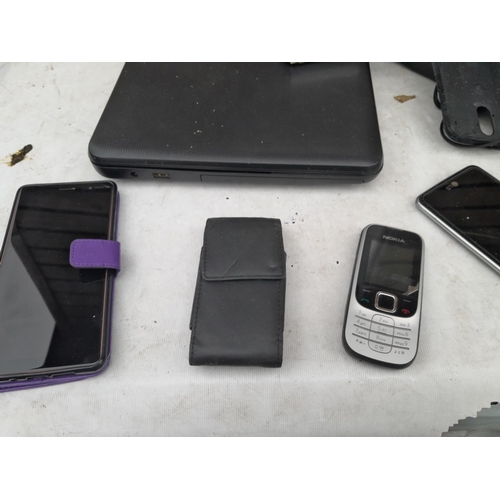 89 - Untested lap top and mobile phones for repair or spares