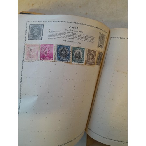 114 - Stamps : a varied collection of mainly used stamps of the world in a variety of albums, schoolboy co... 