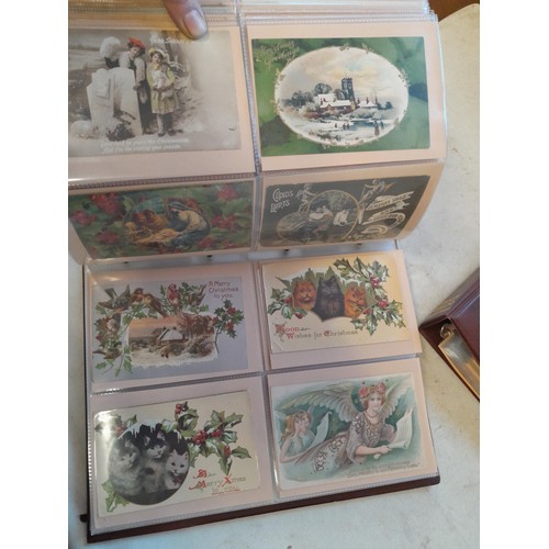 119 - Postcards : multithematic collection of black and white and coloured cards from early 20th century o... 