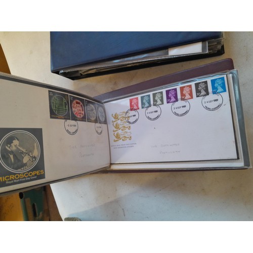 132 - Stamp First Day Covers in 12 binders 1960s - 1990s approx 15 kg, only a small sample photographed