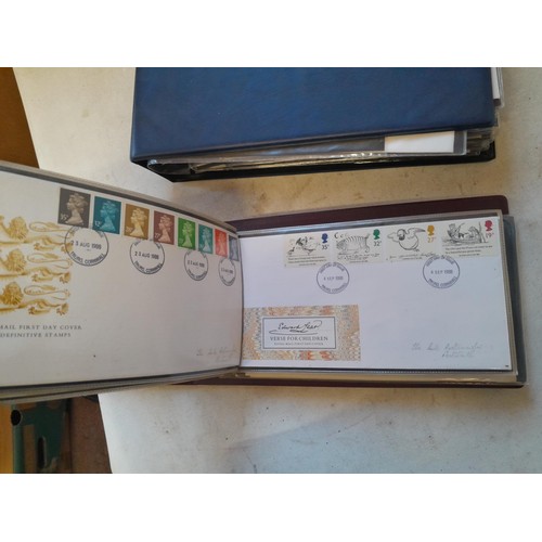 132 - Stamp First Day Covers in 12 binders 1960s - 1990s approx 15 kg, only a small sample photographed