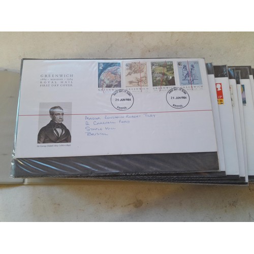 132 - Stamp First Day Covers in 12 binders 1960s - 1990s approx 15 kg, only a small sample photographed