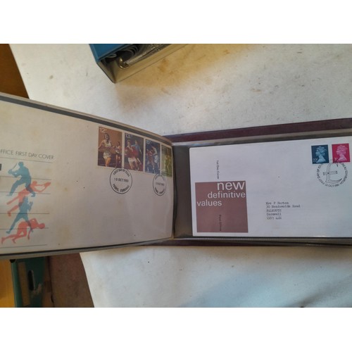 132 - Stamp First Day Covers in 12 binders 1960s - 1990s approx 15 kg, only a small sample photographed