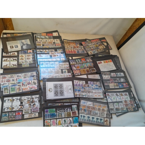 133 - Stamps : used GB stamps from Queen Victoria to QE II on large stocksheets, approx 2kg including box