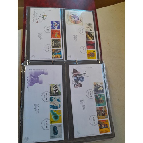 139 - Box of Stamp First Day Covers in 8 binders 1970s to 2000s only a sample photographed approx 15 kg