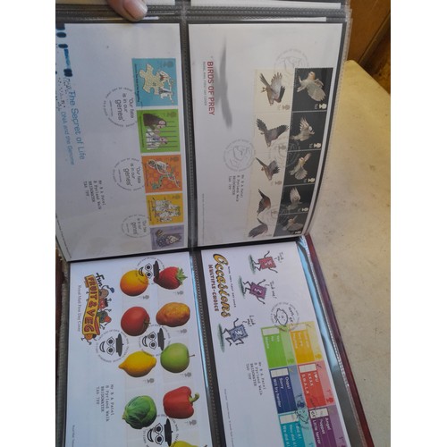 139 - Box of Stamp First Day Covers in 8 binders 1970s to 2000s only a sample photographed approx 15 kg