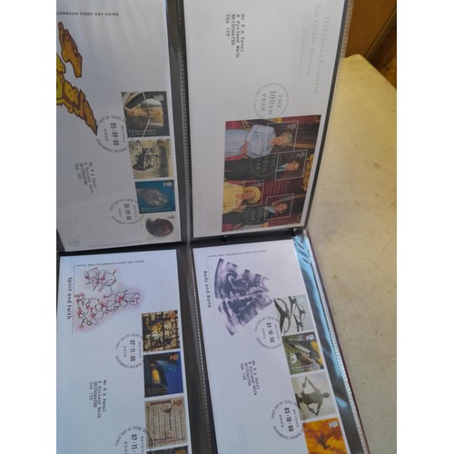 139 - Box of Stamp First Day Covers in 8 binders 1970s to 2000s only a sample photographed approx 15 kg