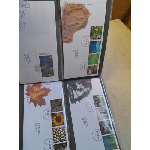 139 - Box of Stamp First Day Covers in 8 binders 1970s to 2000s only a sample photographed approx 15 kg