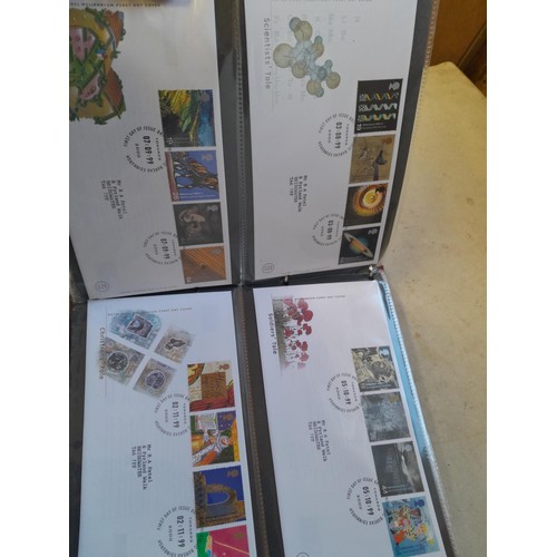 139 - Box of Stamp First Day Covers in 8 binders 1970s to 2000s only a sample photographed approx 15 kg