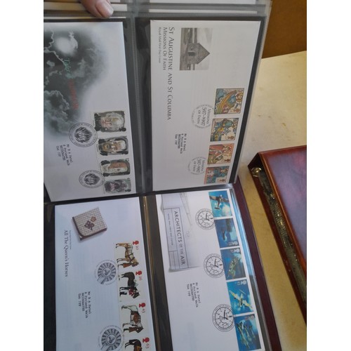 139 - Box of Stamp First Day Covers in 8 binders 1970s to 2000s only a sample photographed approx 15 kg