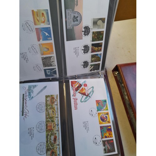 139 - Box of Stamp First Day Covers in 8 binders 1970s to 2000s only a sample photographed approx 15 kg