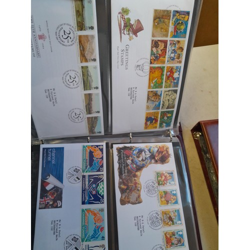 139 - Box of Stamp First Day Covers in 8 binders 1970s to 2000s only a sample photographed approx 15 kg