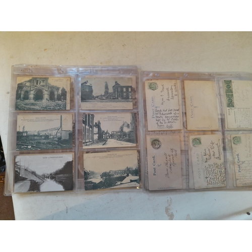 152 - Postcards : French World War I destruction cards and early 20th century comedy cards