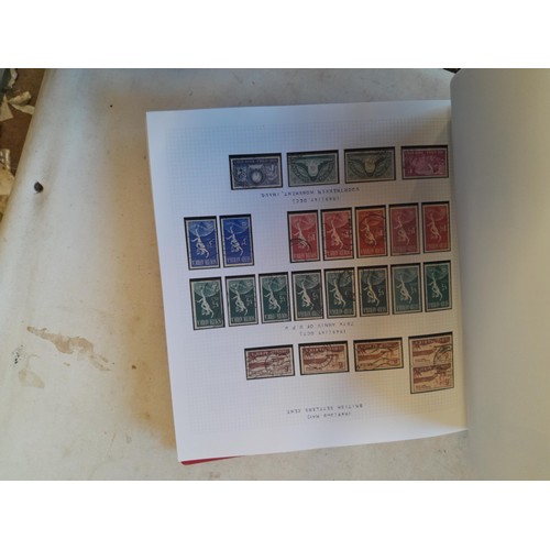 154 - A well appointed collection of stamps of South Africa including COGJH & others in a red album Queen ... 