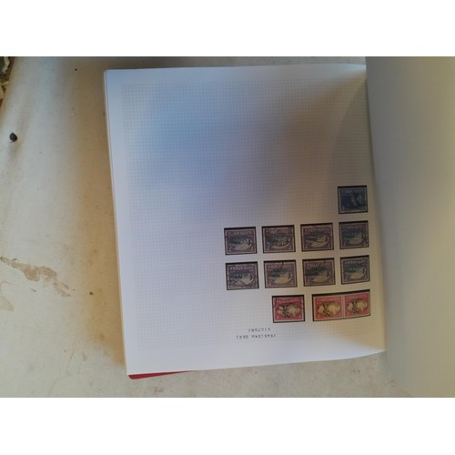 154 - A well appointed collection of stamps of South Africa including COGJH & others in a red album Queen ... 