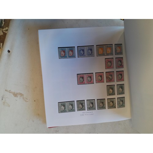 154 - A well appointed collection of stamps of South Africa including COGJH & others in a red album Queen ... 