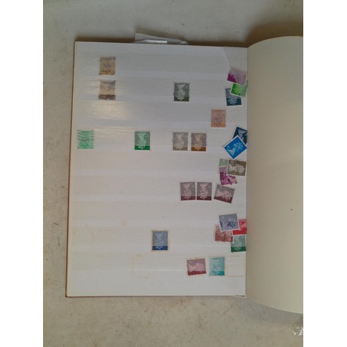 157 - Stamps of GB mainly used in five albums and three stock books with a folder of PHQ cards approx 11 k... 