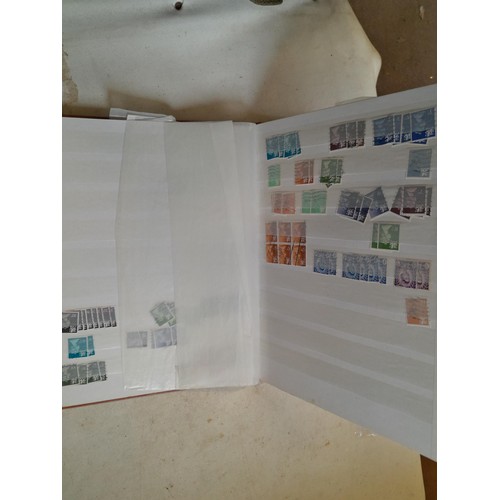 157 - Stamps of GB mainly used in five albums and three stock books with a folder of PHQ cards approx 11 k... 