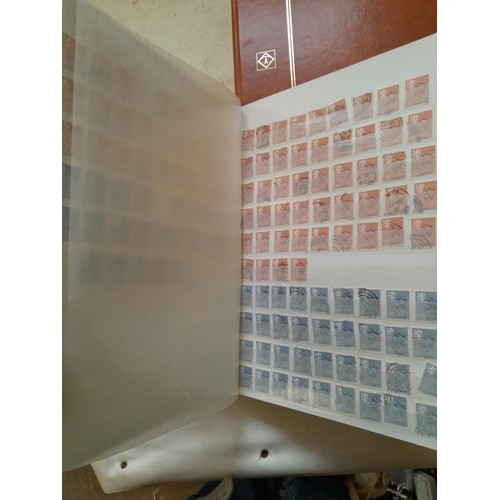 157 - Stamps of GB mainly used in five albums and three stock books with a folder of PHQ cards approx 11 k... 