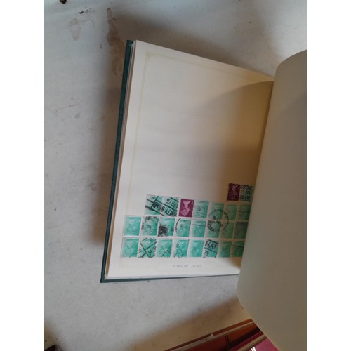 157 - Stamps of GB mainly used in five albums and three stock books with a folder of PHQ cards approx 11 k... 