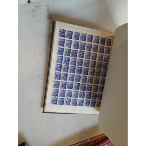 157 - Stamps of GB mainly used in five albums and three stock books with a folder of PHQ cards approx 11 k... 