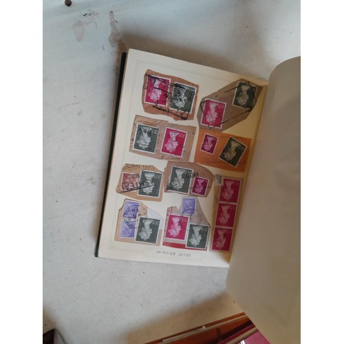 157 - Stamps of GB mainly used in five albums and three stock books with a folder of PHQ cards approx 11 k... 