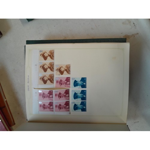 157 - Stamps of GB mainly used in five albums and three stock books with a folder of PHQ cards approx 11 k... 