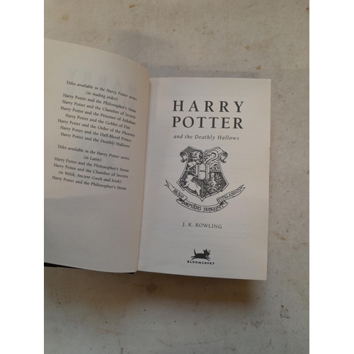 169 - Single volume : Harry Potter and Deathly Hallows by  J K Rowling hardback First Edition